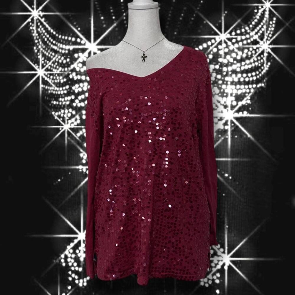 v neck transparent square sequins unique pink y2k pop top